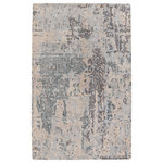 Jaipur Living - Jaipur Living Octave Handmade Abstract Area Rug, Silver/Tan, 8'x10' - Simply sophisticated, the Britta Plus collection boasts an assortment of texture-rich heathered designs. The tweed-inspired pattern of the Octave area rug offers understated visual texture, while the hand-tufted wool and viscose blend makes for a lustrous feel underfoot. A duo-tone abstract design of silver and tan creates a sophisticated statement on this soft looped pile. This accent piece withstands medium traffic areas in the home, like bedrooms, dining spaces, and formal living rooms.