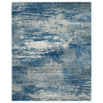 Safavieh - Safavieh Evoke Collection EVK272 Rug, Navy/Ivory, 8'x10' - The Evoke Rug Collection is a spectacular fusion of fashion-forward patterns, vibrant colors and plush textures. A classy centerpiece of room decor, Evoke is machine loomed using frieze yarns for high style and high performance in any room of the home or business office.