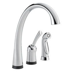 Delta Pilar&reg; Single Handle Kitchen Faucet with Touch2O&reg; Technology and Spray - Kitchen Faucets
