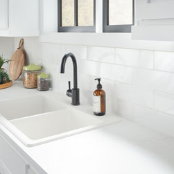4 in. x 12 in. Vivid White Subway Tile - Tile