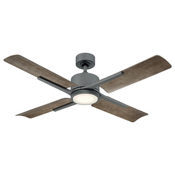 Cervantes 56" 4-Blade Indoor/Outdoor Smart Ceiling Fan, 6 Speed DC Motor