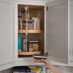Round Wood Lazy Susan Set - Pantry And Cabinet Organizers