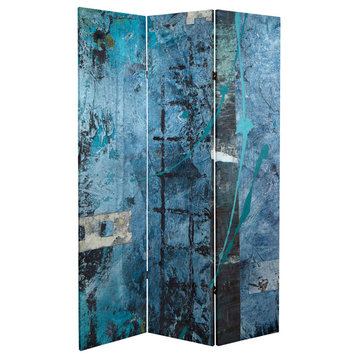 6' Tall Double Sided Blue Dream Canvas Room Divider