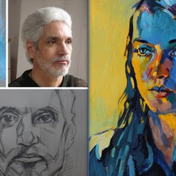 when a human meets their portrait - Paintings