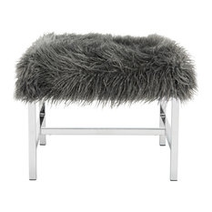 50 Most Popular Faux Fur Vanity Stools And Benches For 2021 Houzz