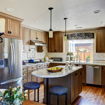 Quaint Quarter Sawn Kitchen