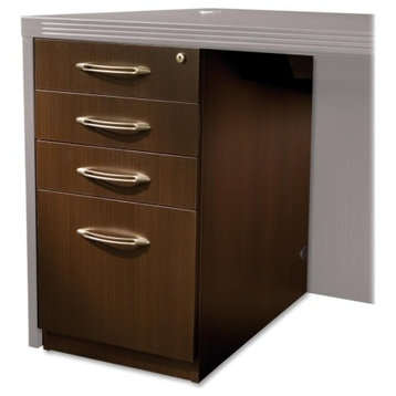 Mayline Aberdeen Series Pencil/Box/Box/File Laminate Desk Pedestal