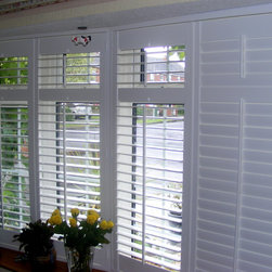 Clontarf Plantation Shutters - curved front window - Interior Shutters