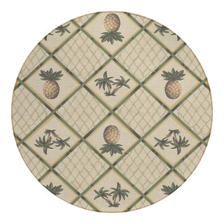 Indoor/Outdoor Kendall KE7 Beige Machine Washable 10' x 14' Rug, 8' x 8 ...