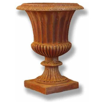 Lg.Fluted Urn 29 H, R, Planters Large Planters 29"H+