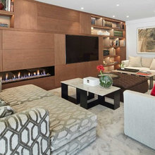 Casas Houzz: Un gran piso con un confortable salón de 65 m²