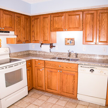 Rustic Oak Kitchen in Pasadena, MD
