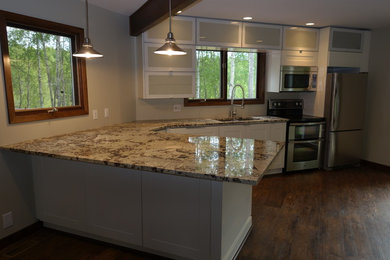Inspiration for a contemporary kitchen remodel in Other