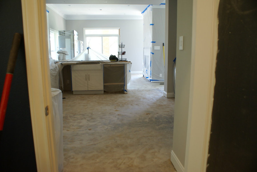 Westlake dark wood floors