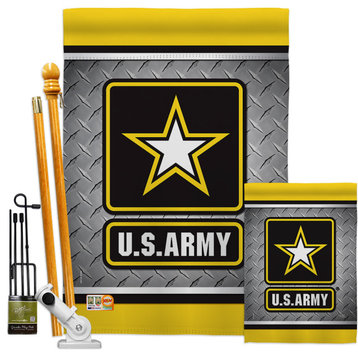 US Army Steel Americana Flags Kit