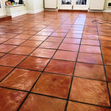 Terracotta Kitchen Tiles Restored for New Homeowners in Brighton