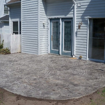 Stamped Concrete Patio & Walkway