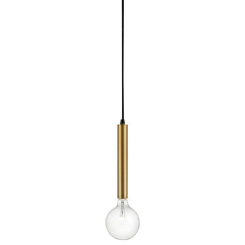 Lark 83207 Bobbie 1 light 6"W Mini Pendant - Lacquered Brass