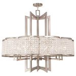 Livex Lighting - Livex Lighting 50579-91 Grammercy - Ten Light Chandelier - Canopy Included: TRUE  Shade InGrammercy Ten Light  Brushed Nickel Clear *UL Approved: YES Energy Star Qualified: n/a ADA Certified: n/a  *Number of Lights: Lamp: 10-*Wattage:60w Candalabra Base bulb(s) *Bulb Included:No *Bulb Type:Candalabra Base *Finish Type:Brushed Nickel