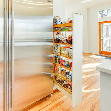 Mid Century Modern-White Aspire Kitchen