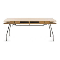 DORDONI Desk 73" with 2 Drawers - Desks And Hutches
