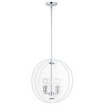 Maxim Lighting - Maxim Lighting 21298CLPC Looking Glass, 2 Light Pendant, Chrome - Round Clear beveled edge glass panels are suspendeLooking Glass 2 Ligh Polished Chrome Clea *UL Approved: YES Energy Star Qualified: n/a ADA Certified: n/a  *Number of Lights: 2-*Wattage:100w E26 Medium Base bulb(s) *Bulb Included:No *Bulb Type:E26 Medium Base *Finish Type:Polished Chrome