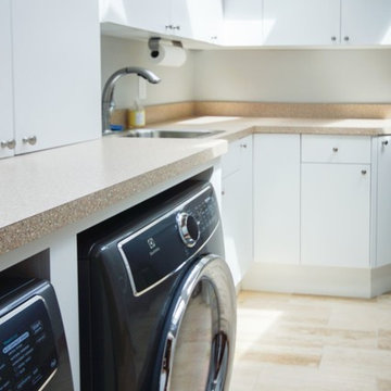 Laundry Room from Upstairs Closet