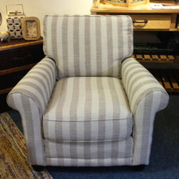 Tan Stripe Chair - Products