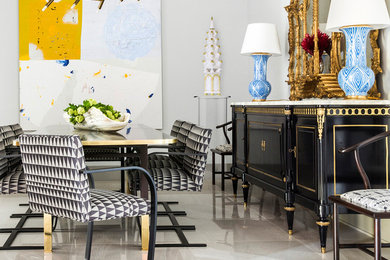Inspiration for a dining room remodel in Houston