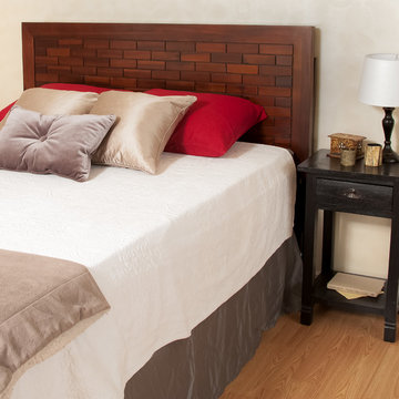 Contemporary Bedroom w/ Headboard