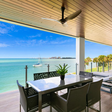 Gulf-View Outdoor Dining Terrace — Siesta Key Condo