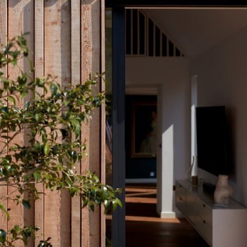 Sliding doors to extension.