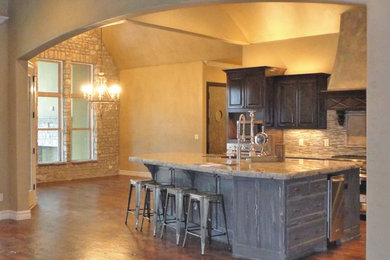 Inspiration for a rustic kitchen remodel in Other