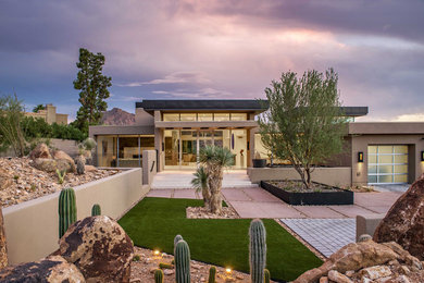 Example of a trendy home design design in Phoenix
