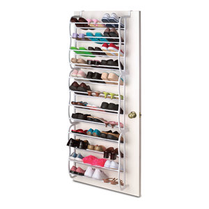 Sunbeam 12 Pair Shoe Rack Contemporary Shoe Storage By Home Basics