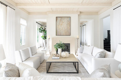 Inspiration for a transitional living room remodel in Orange County