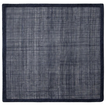 June Dark Navy Abaca Square Placemats, Set of 4