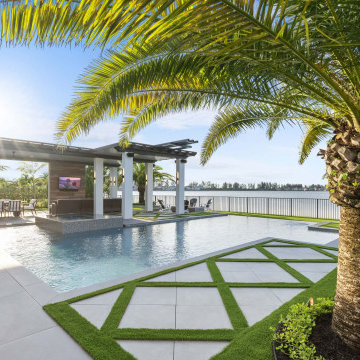 We Created A Luxurious Backyard Resort For This Home In Parkland Bay