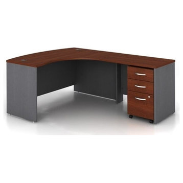 Bush Business Furniture Series C 3-Piece Right-Hand Computer Bow Desk