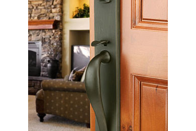 Inspiration for a timeless entryway remodel in Omaha