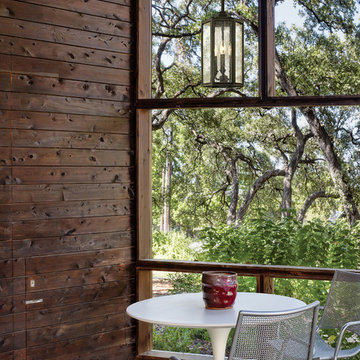Hancock 3-Light Outdoor Pendant - Vintage Bronze Finish - Clear Seeded Glass
