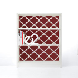 PANYL Cinnamon Quatrefoil for IKEA BILLY - Home Decor