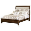 All-American French Market King Upholstered Bed, French Cherry