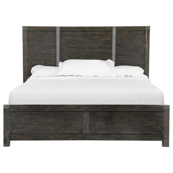 Magnussen Abington California King Panel Bed, Weathered Charcoal