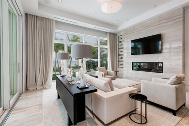 Inspiration for a modern home office remodel in Baltimore