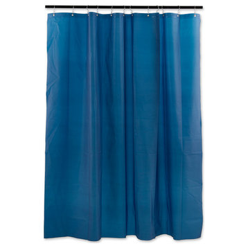 Solid Slate Blue Shower Curtain
