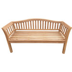 Seven Seas Teak - Teak Wood Oklahoma Outdoor Patio Bench, 5' - You can't go wrong with the new Oklahoma bench from Seven Seas Teak. The design of this bench incorporates traditional and contemporary elements blended in a style that's sure to make it stand out. It's fashioned from genuine and sustainable solid teak wood and the hardware is 304 grade stainless steel so it's both sturdy and environmentally friendly.