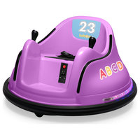 12V Kids Toy Electric Ride On Bumper Car, Purple