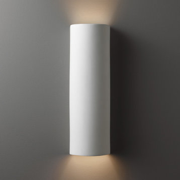 Ambiance Tube, Open Top/Bottom Wall Sconce, Bisque, E26