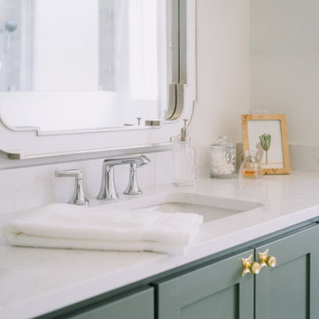 Opulent Sage Green Bathroom Design
